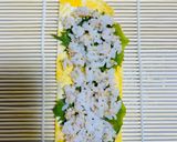 ふくさ巻き（大葉×梅×卵巻き）作り方3写真