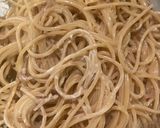 なめ茸とクリームチーズのパスタ作り方7写真