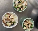根菜茄子ピリ辛オイクリーム味温野菜サラダ作り方15写真