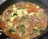 野菜たっぷり！豚肉と夏野菜のバタポン炒め作り方5写真