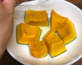 🔰電子レンジで簡単おかず！かぼちゃの白だし煮物作り方4写真