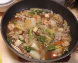 冷凍えびいかミックスに豚肉+で海鮮中華丼作り方9写真