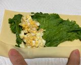 簡単ランチ！豆腐皮ツナ＆卵サラダロール作り方5写真