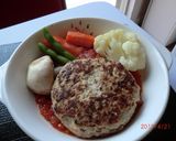 ハンバーグのオーブン焼き　作り方3写真