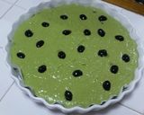 おからDEヘルシーケーキ*抹茶黒豆作り方2写真