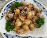 生冷凍タコの唐揚げ（塩麹味）作り方5写真