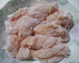 鶏ささみ照り焼き～柚子胡椒風味✿大葉のせ作り方6写真