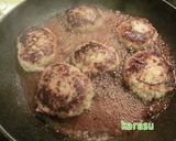 照り焼き蓮根ハンバーグ☆塩麹使用作り方5写真