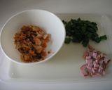 残りご飯で♥キムチチャーハン作り方1写真