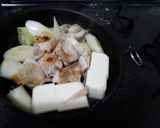 香ばしく焼いた鶏のすき焼き作り方2写真