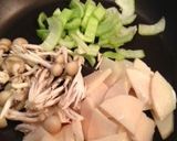 たけのことチンゲン菜の炒めもの作り方3写真