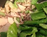 たけのことチンゲン菜の炒めもの作り方5写真