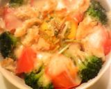 簡単おいしい☆残ったカレーで卵ドリア作り方3写真
