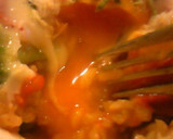 簡単おいしい☆残ったカレーで卵ドリア作り方4写真