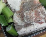 塩麹♪豚バラのネギ塩ロースト～レモンで☆作り方4写真