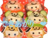 カラフルキャラ弁♡動物着ぐるみおにぎり作り方6写真