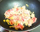 キムチめんつゆ味のトマトポーク豆腐作り方1写真