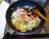 簡単！トマトとベーコンのパスタ作り方2写真