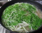 鶏肉・水菜のコンソメ’スパゲッティ♪♪作り方4写真