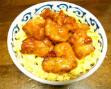 鶏からマヨ丼☆残った唐揚げリメイクにも♬作り方6写真