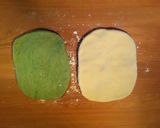 若草色のつけ麺2色うどん／パスタ作り方6写真