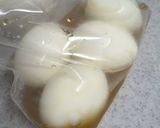 白だしと生姜で味付け卵　作り方3写真