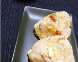 チーズと奈良漬のおにぎり　黒胡椒風味作り方6写真