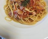 フレッシュトマトとベーコンのスパゲティ作り方8写真