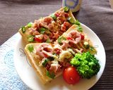 魚ニソ＆オクラの　和風お星様トースト作り方4写真