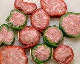 パクパク♪一口ピーマン肉詰め+チーズ作り方6写真