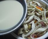 たっぷりキャベツとキノコの♪豆乳蒸し煮作り方2写真