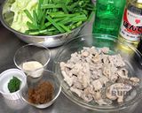 春キャベツのもつ鍋　タイと韓国と日本編作り方1写真
