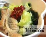 春キャベツのもつ鍋　タイと韓国と日本編作り方4写真