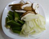 ✿オクラと豚肉の炒め物✿作り方1写真