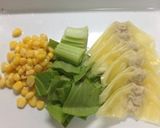 ワンタン入り☆カレースープパスタ作り方1写真