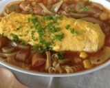 トマトスープパスタ〜オムレツと一緒に〜作り方7写真