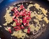 キノコとグリンピースのクリームパスタ作り方2写真