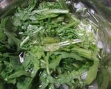 春菊と水菜のサラダ作り方1写真
