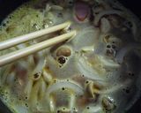 トロトロ温泉卵のせ♪ごちそうスープパスタ作り方4写真