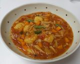《圧力鍋使用》豆乳野菜スープ+ニョッキ作り方12写真