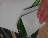 韓国創作料理❀生で食べる小松菜のサラダ作り方2写真