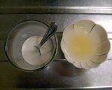 抹茶と白ココアの豆乳プリン*゜作り方1写真