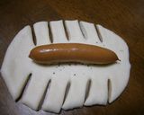 子どもの日*ウインナー鯉のぼりパン作り方3写真
