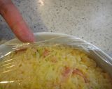 レンジで簡単♪ベーコンチーズの卵ご飯作り方3写真