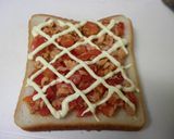 ＊カレー風味なツナとトマトのトースト＊作り方2写真