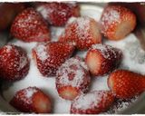 ほんわりストロベリーチーズケーキ作り方1写真