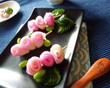 *❀かまぼこローズピック❀*作り方3写真
