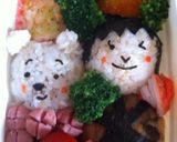 キャラ弁当 プーさん お弁当作り方1写真