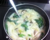 ほうれん草＆きのこのクリームスープパスタ作り方4写真