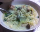 ほうれん草＆きのこのクリームスープパスタ作り方6写真